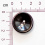 Jacket inset button, 22mm