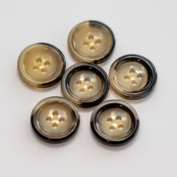 Jacket button, brown color 18mm