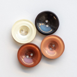 thick button, reset style button, sew on button