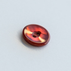 Shirt button, 2 holes, 15mm