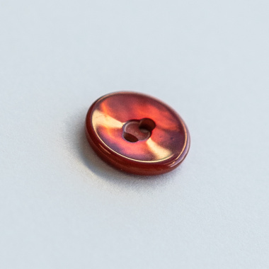 Shirt button, 2 holes, 15mm